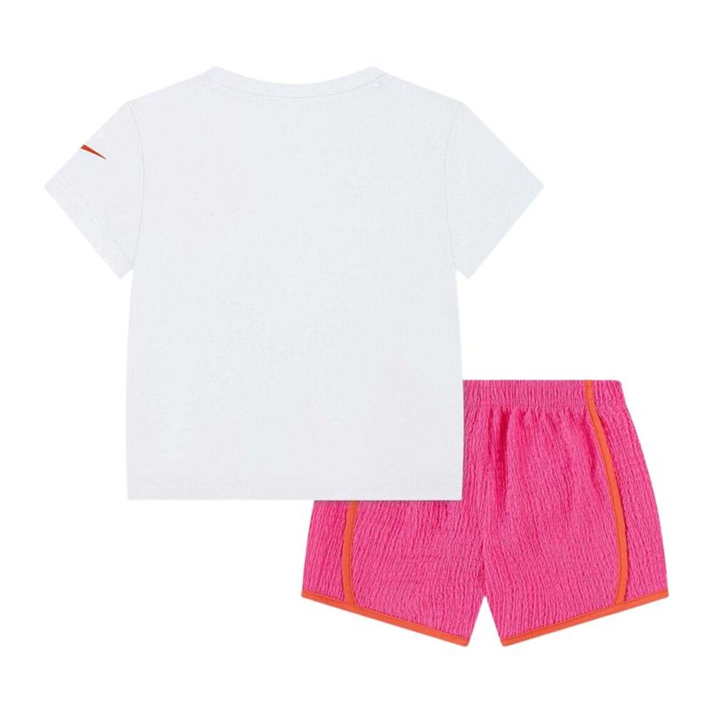 Nike Toddler Logo Polycotton T-Shirt / Pink Glow - Picture 2 of 3